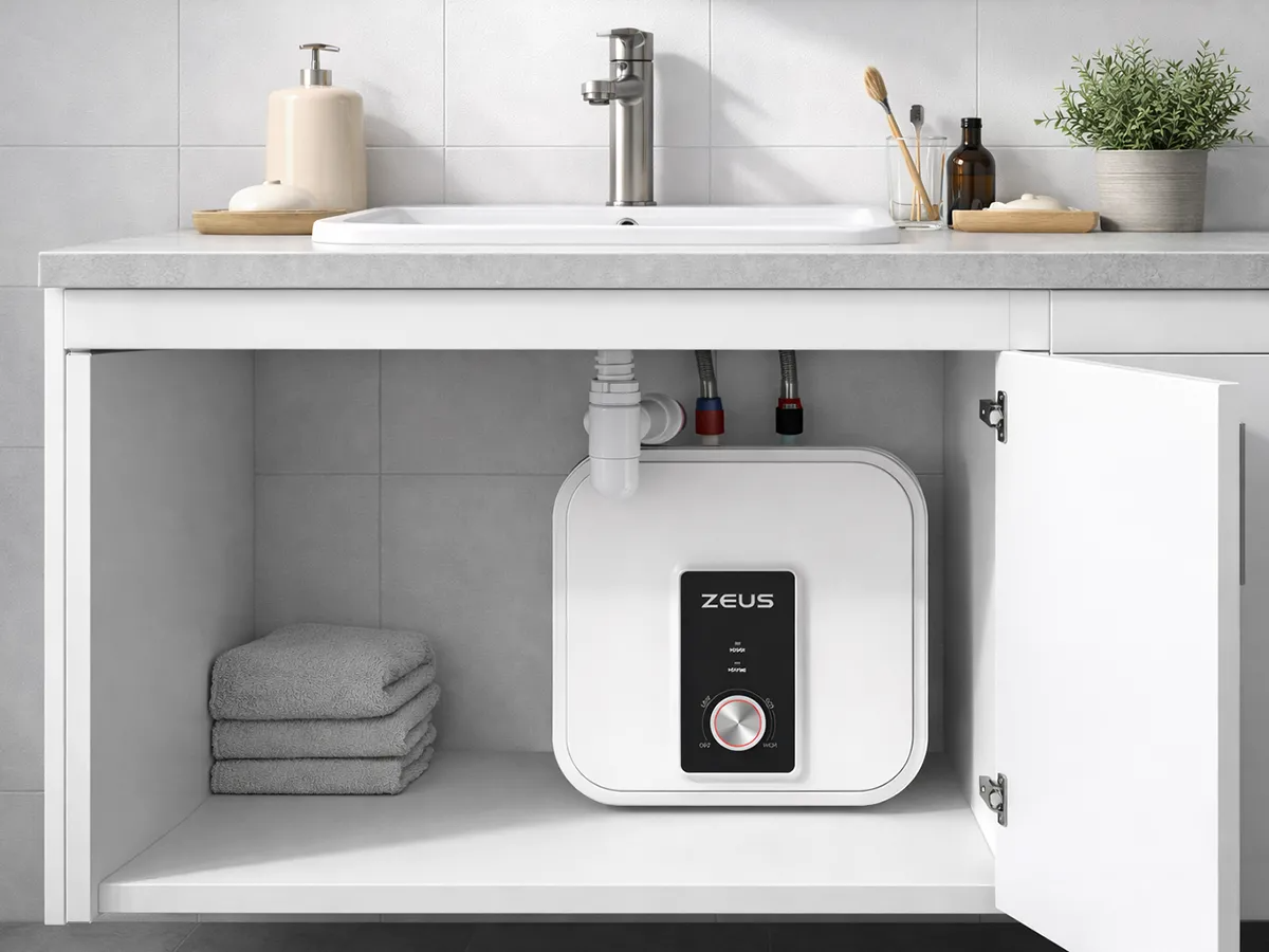 Boiler electric ZEUS Mini 10L (conectare jos)